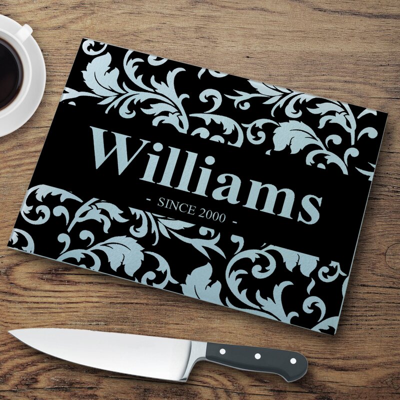 Jds Personalized Ts Personalized Glass Cutting Board And Reviews Wayfair 